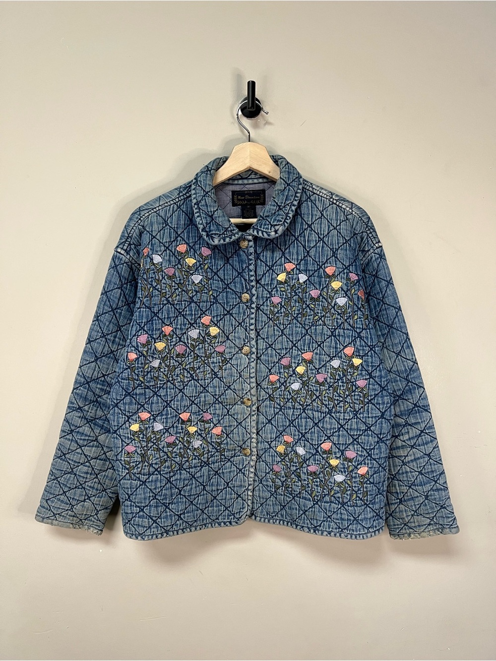 Vintage Quilted Denim Chore Jacket
